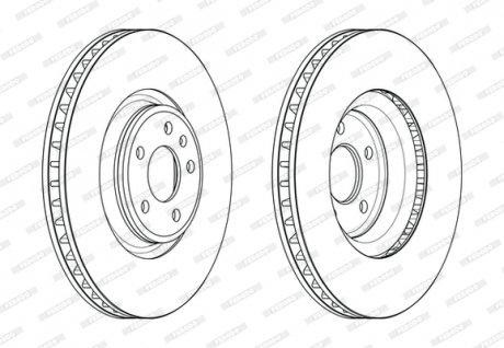 Диск гальмівний FERODO DDF2598C-1