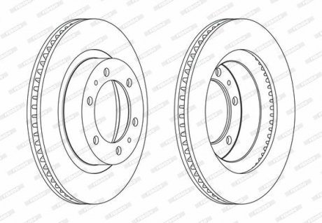 Диск гальмівний FERODO DDF2606C