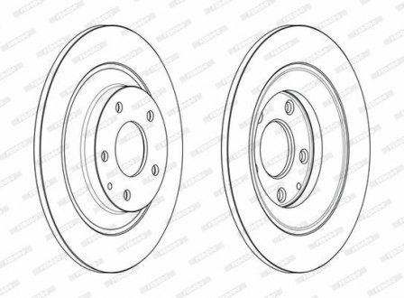 Диск гальмівний FERODO DDF2609C