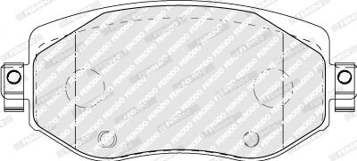 Фото 1 - комплект гальмівних колодок з 4 шт. дисків FERODO FDB5104 Комплект гальмівних колодок з 4 шт. дисків FERODO FDB5104 (фото 1)