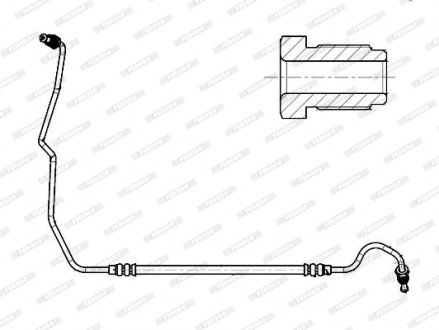 Гальмівний шланг FERODO FHY3354 (фото 1)