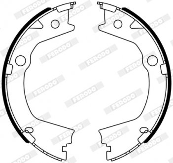 Гальмівні колодки, барабанні FERODO FSB4318