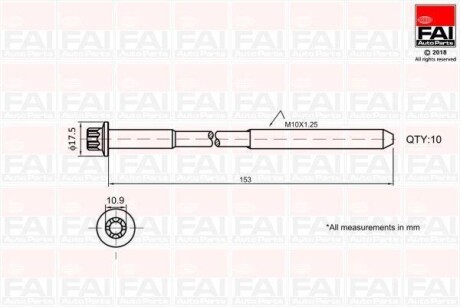 FAI OPEL К-кт болтов ГРМ Astra F/G/H/J,Combo,Corsa B/C/D,Insignia,Mokka,Vectra B/C,Chevrolet Aveo,Cruze 1.4/1.8 Fischer Automotive One (FA1) B701