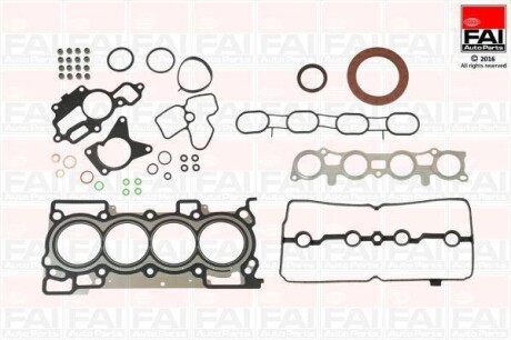 NISSAN комплект прокладок двигуна QASHQAI / QASHQAI +2 I, X-TRAIL 07-, RENAULT LAGUNA III, MEGANE III 2.0 06- Fischer Automotive One (FA1) FS2107 (фото 1)