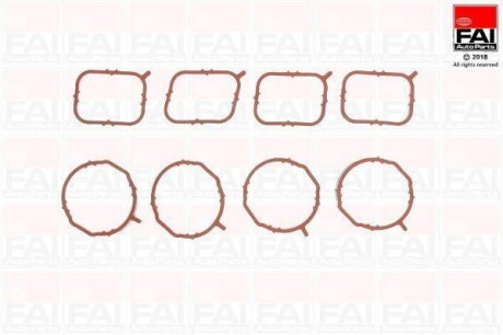 AUDI К-кт прокладок впуск коллектора A1 Sportback 1.6 TDI 11-15, A3 Sportback (8PA) 1.6 TDI 09-13, VW CADDY III 1.6 TDI 10-15, SEAT TOLEDO IV (KG3) 1.6 TDI 13-15, SKODA FABIA II Combi (545) 1.6 TDI 10-14 Fischer Automotive One (FA1) IM1662K (фото 1)