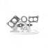 FISCHER BMW Комплект прокладок турбокомпрессора 5 (E60) 535 d 04-10, 5 Touring (E61) 535 d 04-10 KT100230E