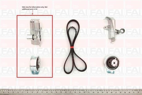 FAI К-кт ГРМ (рем.+2шт. ролика) Audi А4/А6 1,8/2,0/1,8TPassat 1.8T/2.0Skoda Fischer Automotive One (FA1) TBK385