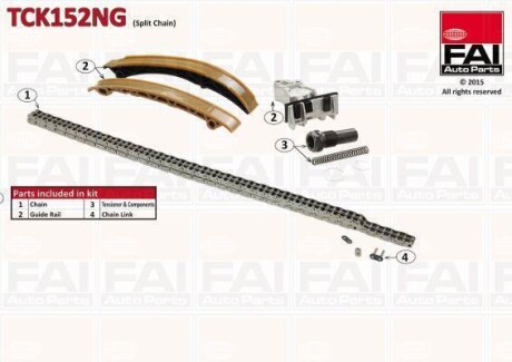 FAI DB К-кт цепи привода распредвала W202,203,210 Fischer Automotive One (FA1) TCK152NG