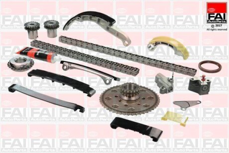FAI NISSAN К-кт цепи ГРМ Navara,Pathfinder III 2.5dCi 05- Fischer Automotive One (FA1) TCK42CRD-06