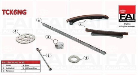 К-кт ГРМ Fischer Automotive One (FA1) TCK6NG (фото 1)