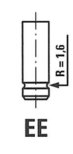 Клапан випускний FIAT 4781/RCR EX FRECCIA R4781/RCR