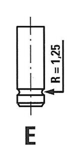 Клапан впускний L12A1 29*5.5*115 2.0 16V Honda Honda Accord CD,CE 93-98 FRECCIA R4900/SNT (фото 1)