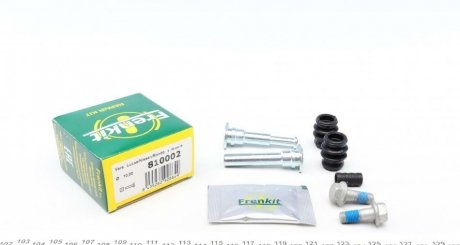 Ремкомплект напрямних супорту HYUNDAI Tucson JM 04-09, Coupe GK 02-09; KIA Sorento XM 09-15, Sorento UM 14-20; MERCEDES-BENZ A-Class W168 97-04; NISSAN Juke 10-19, Maxima A33 00-06; MITSUBISHI L200 96-06; SSANGYONG Rexton 01-06; SUZUKI SX-4 06-14; SU FRENKIT 810002