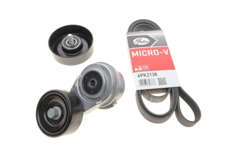Ремкомплекты привода вспомогательного оборудования автомобилей Micro-V Kit Gates K096PK2138