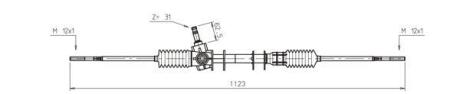 Рульова рейка без гур GENERAL RICAMBI SK4002