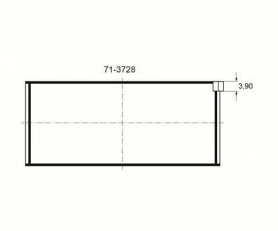 Вкладыши шатунные Glyco 71-3728/4 0.25MM