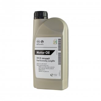 Олива моторна GM Dexos2 5W-30, 1л. GM / OPEL 1942000