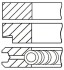 Кольца поршневые Goetze 08-137600-00
