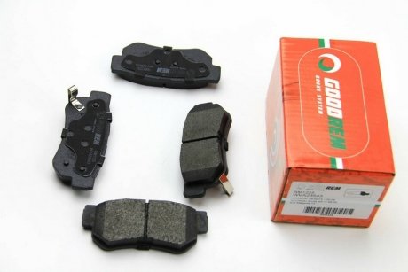 Гальмівні колодки зад. SANTA FE/SONATA/TUCSON/MAGENTIS/SPORTAGE Goodrem RM1225 (фото 1)