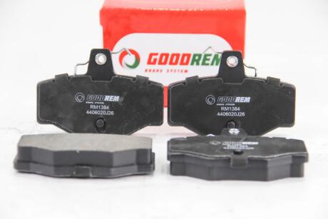 Фото 1 - колодки гальмівні задн. Almera/Primera 96-06 Goodrem RM1384 Колодки гальмівні задн. Almera/Primera 96-06 Goodrem RM1384 (фото 1)