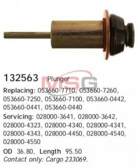Плунжер втягивающего реле HC CARGO 132563