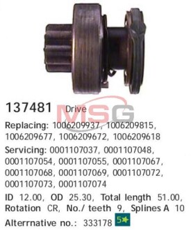 Бендикс CARGO HC CARGO 137481