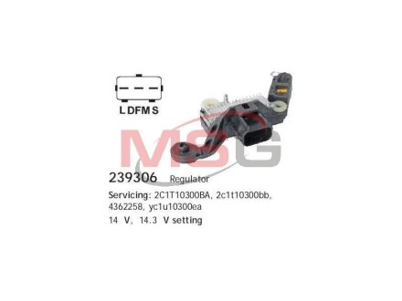 Реле-регулятор Ford FORD Transit \'\'00>> HC CARGO 239306