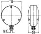 Лампа сигналу повороту переднього Лів/Прав (P21W, з патроном лампочки) IVECO MK, P/PA-HAUBENFAHRZEUGE 01.83-12.93 HELLA 2BA003 022-021 (фото 2)