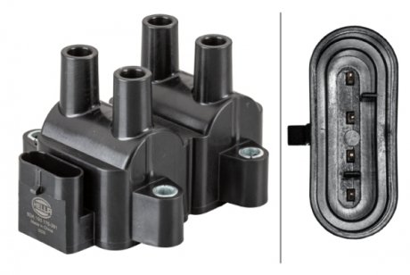 Катушка зажигания Kangoo/Logan/Clio 1.2-1.6i 97-05 HELLA 5DA 193 175-391 (фото 1)