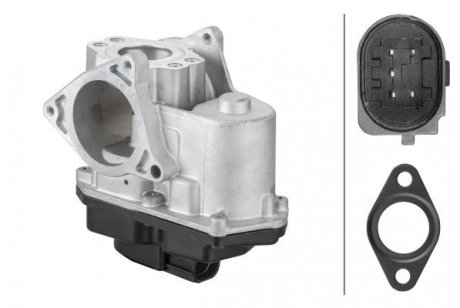 VW клапан ВГ EGR Audi A3,4,5,6,Q5,Seat,Skoda Octavia,SuperB,Golf V,VI,Passat 2.0TDI 05- HELLA 6NU 010 171-801 (фото 1)