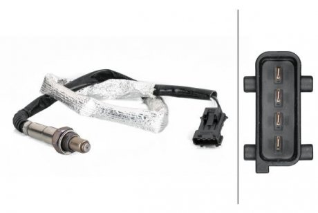 VOLVO Лямбда зонд (кисневий датчик) C30 T5 06-, S40 II 04-, S60 I 99-, V70 II 02-, XC70 I 00- HELLA 6PA 358 103-221 (фото 1)