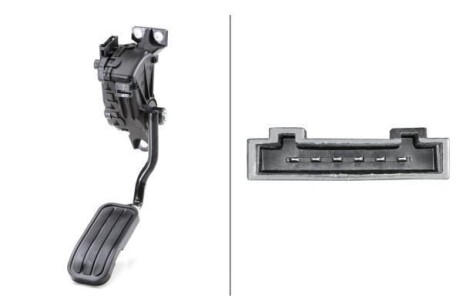 VW Комплект педалей ходу (датчик положеня) SHARAN 1.9 TDI 95-10 HELLA 6PV 007 770-721 (фото 1)