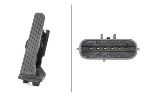 VW Датчик положення педалі ходу BEETLE 11-, GOLF VI 09-, JETTA IV 11-, AUDI HELLA 6PV 011 040-711 (фото 1)