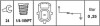 FORD Датчик давления масла C-Max,Fiesta VI,Focus II,III,Kuga II,Mondeo III,IV,V,Transit Connect 00- HELLA 6ZL 009 600-081 (фото 2)