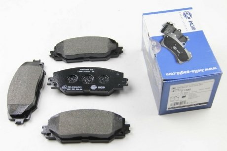 Тормозные колодки перед. Toyota RAV4 06- (139,1x56x17,5) HELLA 8DB355006-861 (фото 1)