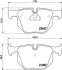 Тормозные колодки зад. BMW 3(E46)/7(E38)/X5(E53) 94-11 (ATE) (122x58,2x17,3) HELLA 8DB355009-331 (фото 2)