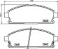Колодки гальмівні передні Nissan X-Trail 01-13/Pathfinder 97-04 (sumitomo) (159x55,9x16) HELLA 8DB355009-661 (фото 2)