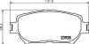 Гальмівні колодки перед. Toyota Camry 96-06 (akebono) HELLA 8DB355010-431 (фото 2)