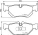 Тормозные колодки зад. BMW 3(E90)/1(E81) 04-13 (ATE) (123x43,6x17,3) HELLA 8DB355011-301 (фото 2)