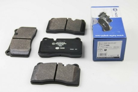 Гальмівні колодки перед.RANGE ROVER III/RANGE ROVER SPORT 2.7D-4.4 05-13 HELLA 8DB355013-201