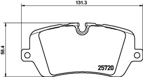 Гальмівні колодки зад.Range Rover IV,Sport 12- HELLA 8DB 355 020-361