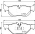 HELLA BMW гальмівні колодки задн. 3 E90 04-, X1/3 09- 8DB 355 031-781