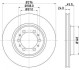 HELLA MITSUBISHI гальмівний диск передн. Pajero 90 - (276*24) 8DD 355 105-131