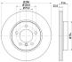 HELLA PRO BMW диск гальмівний перед. E36/46 8DD 355 106-551