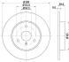 HELLA PRO DB Гальмівний диск передн Smart Fortwo -07, City-Coupe -04, Roadster -05 8DD 355 106-601