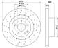 HELLA PRO DB диск гальмівний перед. (вентил.) W220 (330*32) 8DD 355 106-851