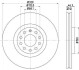 HELLA AUDI Тормозной диск передн.A4,A6 8DD 355 107-631