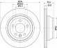HELLA VW Диск тормозной задний  &quot;17&quot; T5,Touareg 02- 8DD 355 109-801