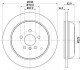 HELLA PRO DB Гальмівний диск заднії W164, W251 8DD 355 113-211