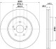 Гальмівний диск перед. Lexus RX 03-08 3.0-3.5 (PRO) 8DD355114-981